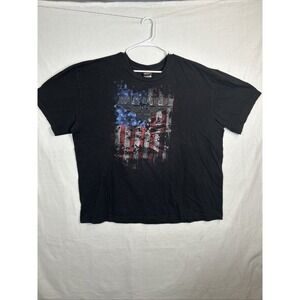 Men's Harley Davidson Short Sleeve American Flag Fort Lauderdale T-Shirt 3X 1034